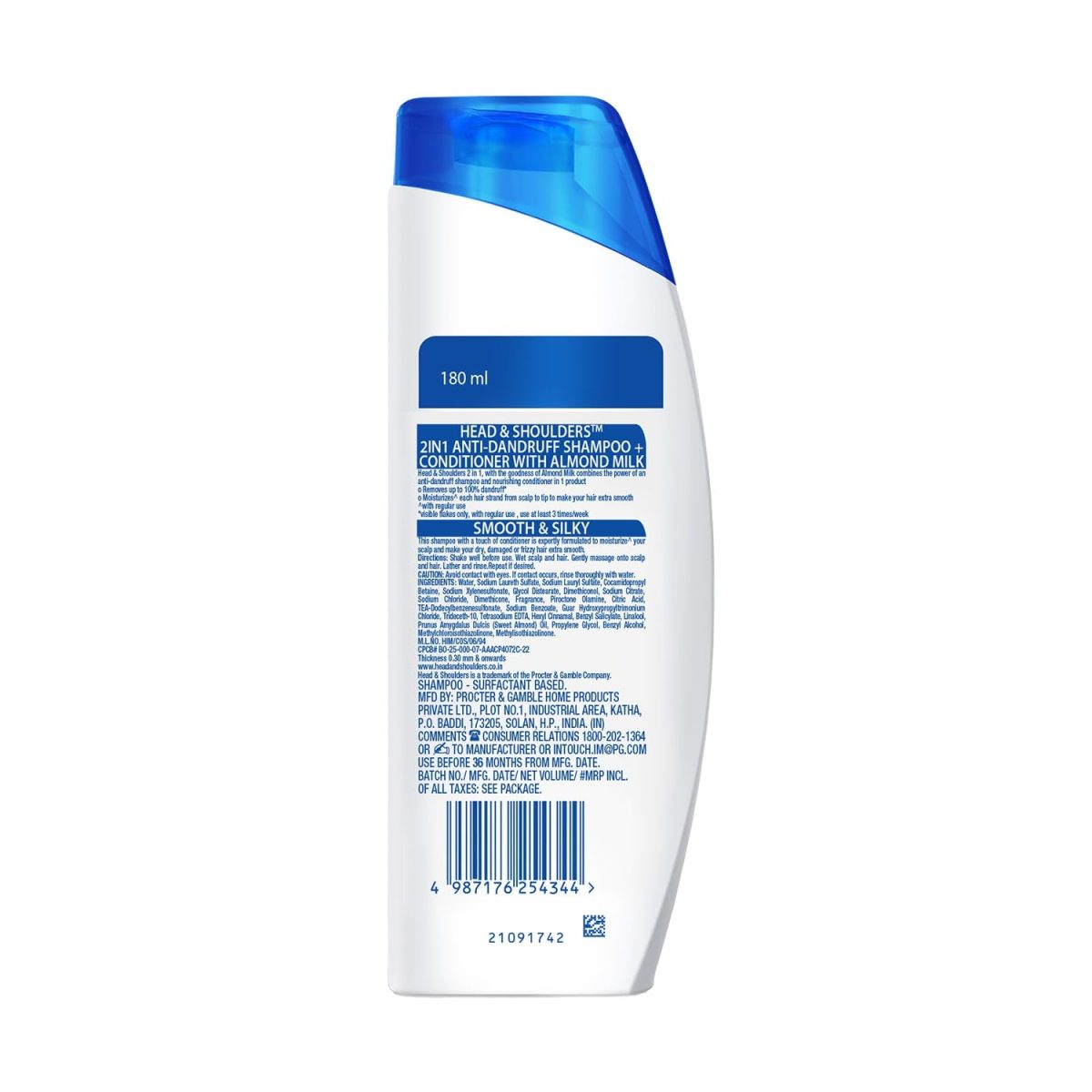 Head & Shoulders , Anti Dandruff Shampoo + Conditioner, Smooth & Silky, 180 ML - Image 10