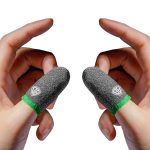 SpinBot Thumb & Finger Sleeve for Mobile Game (4 Pieces), Pubg,Cod,Freefire -with Metal Carry Box-Pack of 2 Pair- Black - Image 8