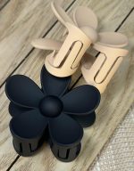 Bakefy-6 Pcs Big Hair Claw Clip,Small Medium Large for Women Thin Thick Long Hair Curls,Girl Matte Butterfly Banana Clips,Strong Clamp,Milk Coffee Color Hair Accessories 6 pattern claw - Image 9