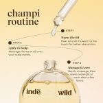 indē wild Champi Hair Oil (50 ml) with Rosemary Oil, Brahmi, Amla, and Bhringraj | Ayurvedic Hair Growth Oil for Dandruff, Hairfall, & Thicker, Fuller Hair | 16+ Ayurvedic Actives | Calming Fragrance - Image 5