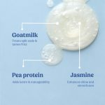Vilvah Store Goat Milk Shampoo, For Dry & Frizzy Hair with Pea Protein and Goat Milk, Strong & Shiny Hair, No Sulfates, No Paraben, Shampoo For Men and Women (200 ml (Pack Of 1)) - Image 2
