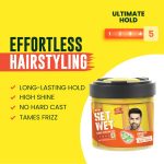 Set Wet Styling Hair Gel for Men - Sport Extreme, 250gm | Extreme Hold, High Shine |For Short to Medium Hair| No Alcohol, No Sulphate - Image 3