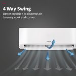 Hitachi 2 Ton Class 2 Star, 4-Way Swing, Long airthrow, Fixed Split AC (100% Copper, Dust Filter, 3200FL RAS.B222PCAIBA1, White) - Image 2