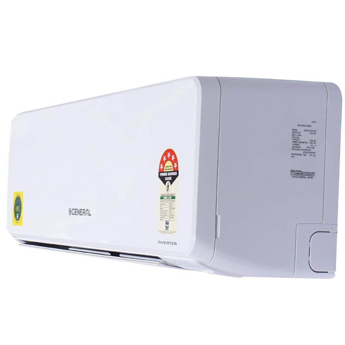 O-General 1 Ton 5 Star EFFICIENT & TROPICAL Inverter Split AC (Copper Condenser, ASGG12CGTB-B, White) - Image 4