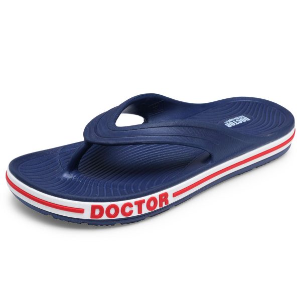 DOCTOR EXTRA SOFT Men's Classic & Premium Casual Flip Flops with Soft Acupressure for Adult | Comfortable & LightWeight| Stylish & Anti-Skid |Waterproof Everyday Cushion Slippers for Gents/Boys D-553