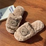 SILENCIO Warm Slipper for Women's Fur Flip Flops Winter Fashion Slipper for House & Bedroom Slides Home Indoor Outdoor Sandals - Image 7