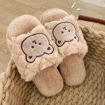 SILENCIO Warm Slipper for Women's Fur Flip Flops Winter Fashion Slipper for House & Bedroom Slides Home Indoor Outdoor Sandals - Image 3