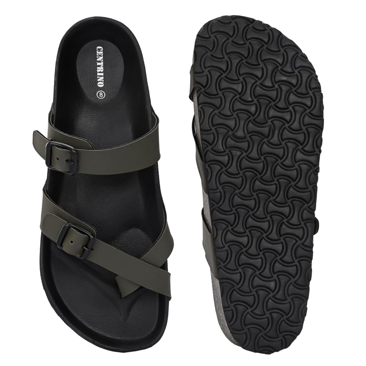 Centrino Men's Cushion Sliders/Slippers | PU Padding on the Footbed | Bounce Back Technology | Comfortable & LightWeight | Waterproof & Everyday Flip Flops for Gents (7312) - Image 7