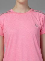 CHKOKKO Women's Polyester Regular Fit Round Neck Gym Sports T-Shirts - Image 6