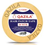 Qazila Hair Patch Tape| Hair Wig Tape| Ultra Hold Tape| Double-sided Hair Patch Tape| Cotton-Cloth Tape| Waterproof| Maximum Hold upto 2 weeks (Yellow, 1 inch, 20 Metre)