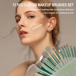 Primwand Professional Makeup Brush Set + Travel Kit – Soft Synthetic Bristles for Face & Eye Makeup – Includes Stylish Handles, Mirror Case & Travel Pouch (Multicolor) - Image 3
