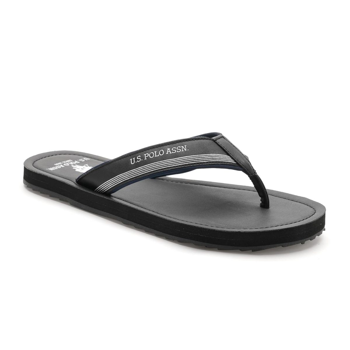 USPA| OVI BLACK| Stylish slider Slippers for Man