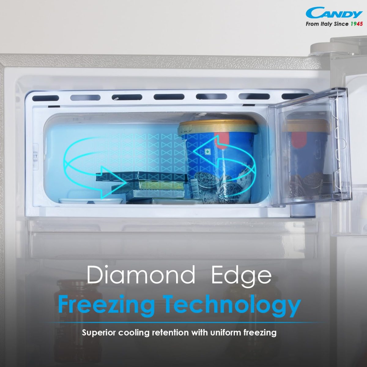 Candy 190 L Direct Cool Single Door 5 Star Energy Efficient Refrigerator with Toughened glass shelve - Image 7