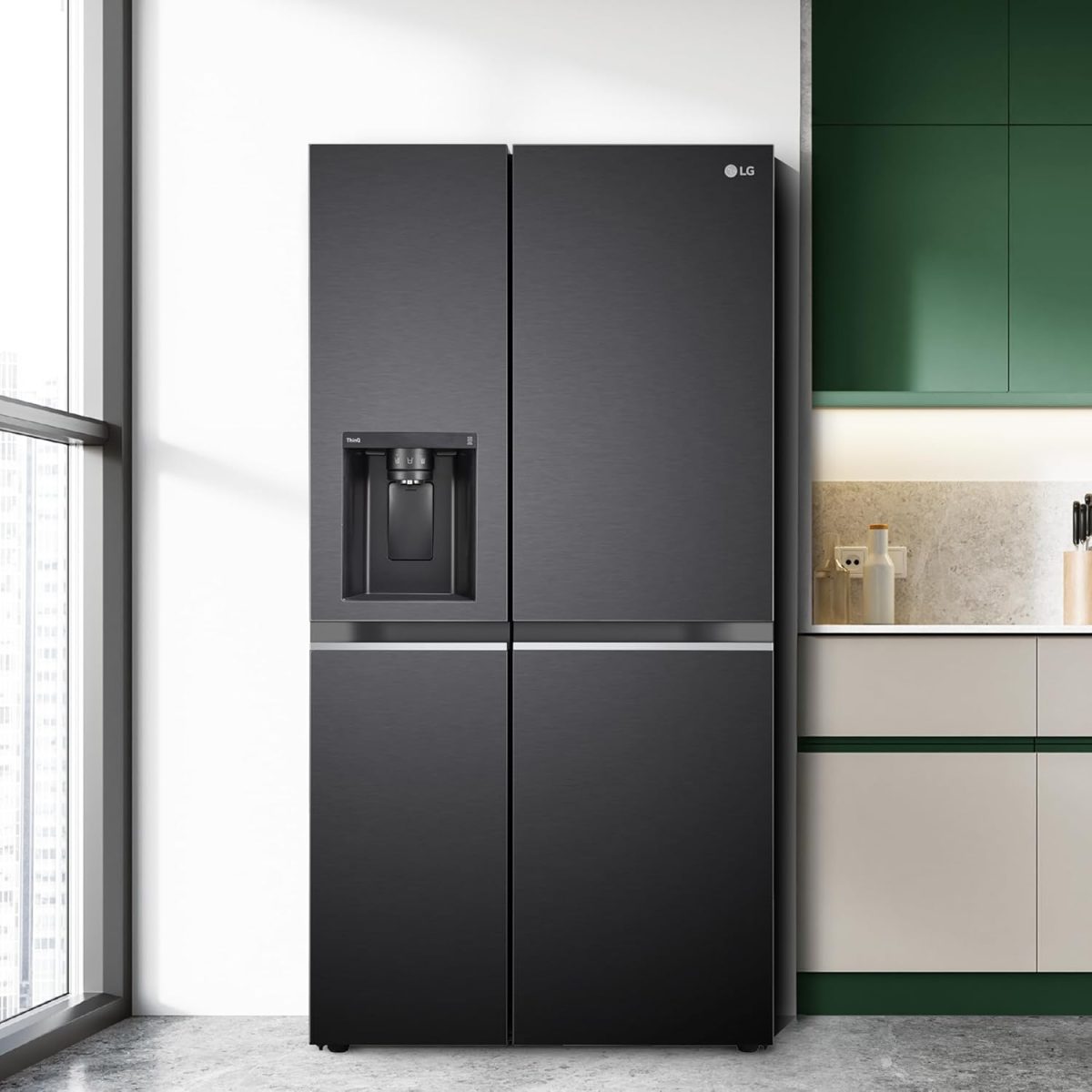 LG 630 L, 3 Star, Frost-Free, Double Door, Door Cooling+, Hygiene Fresh+, Smart Inverter, Wi-Fi Convertible Side By Side Refrigerator with AI ThinQ (GL-L257CMC3, Matt Black, Ice & Water Dispenser) - Image 20