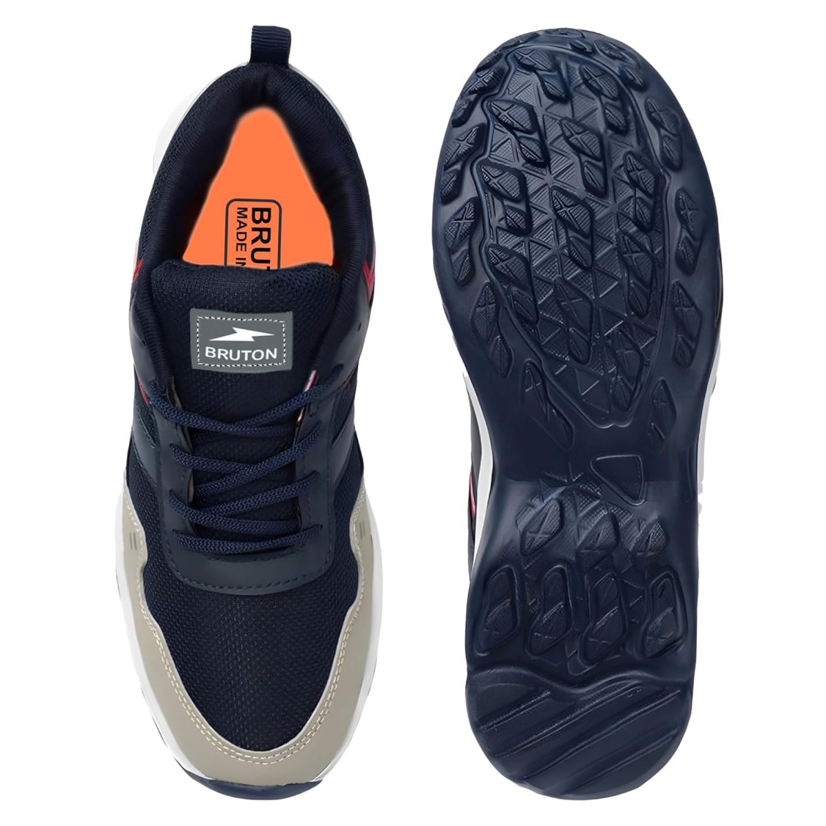 BRUTON EVA Lite Sport Shoes Running Shoes for Men- Blue - Image 4
