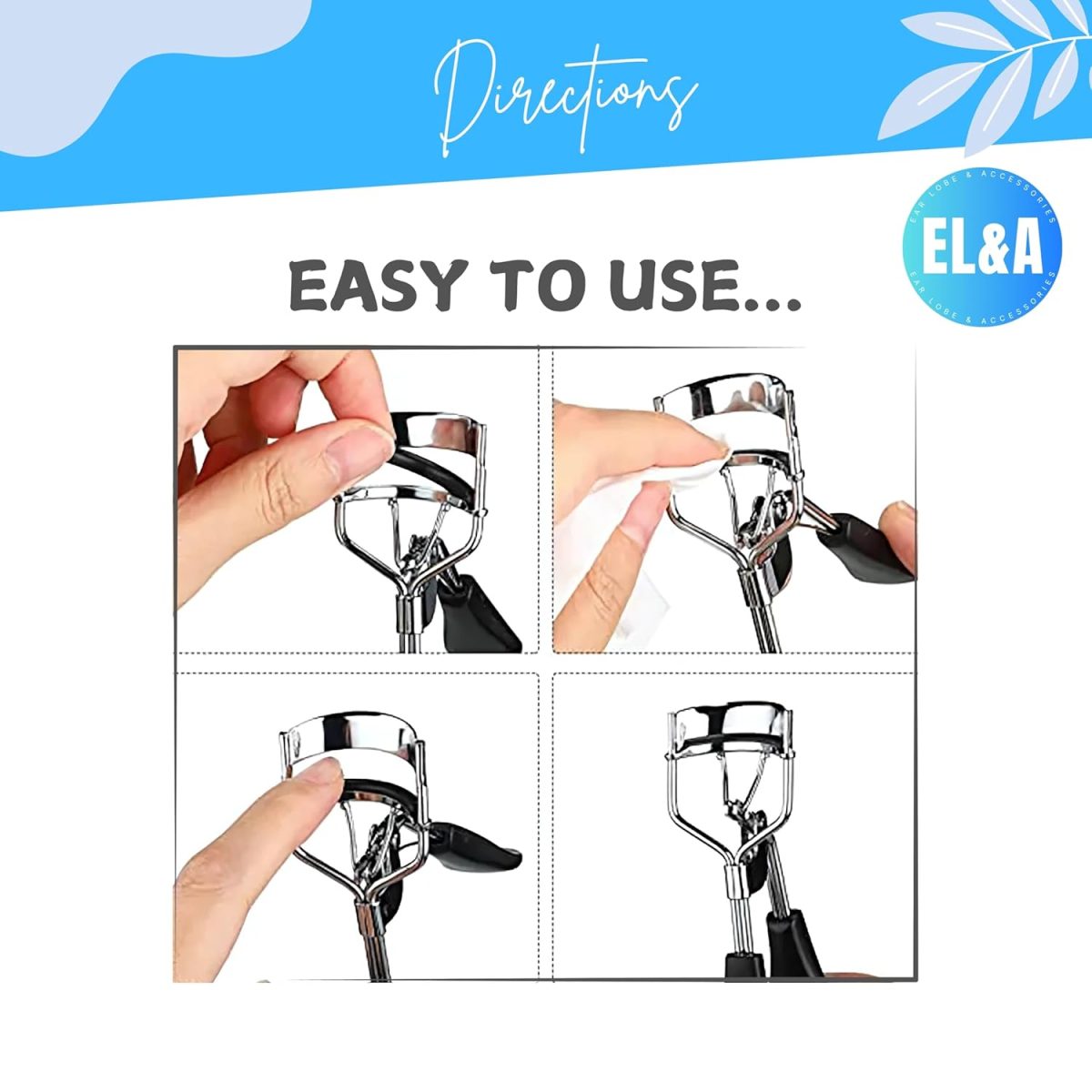 [Ear Lobe & Accessories] Eyelash Curler Replacement Pads | Works with branded & Non-branded Eyelash Curlers | Black, Rubber - Pack of 5 - Image 5