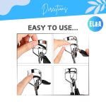 [Ear Lobe & Accessories] Eyelash Curler Replacement Pads | Works with branded & Non-branded Eyelash Curlers | Black, Rubber - Pack of 5 - Image 5