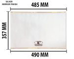 TIKSHA ENTERPRISES (485=490) 357 MM TOUGHENED Glass with Silver Bidding Compatible for LG Double Door 350 to 400 Litre - Image 2