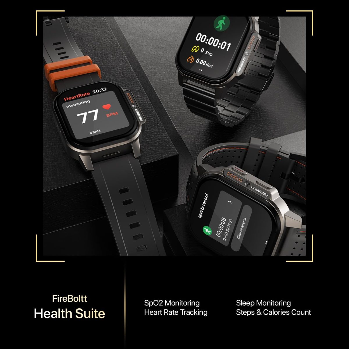 Fire-Boltt Snapp Smart Watch, Selfie Camera, 4G Nano-SIM Slot, 54.1mm AMOLED Display, Play Store- Unlimited apps, 1000mAh Battery, 2GB/4GB RAM + 16GB/64GB ROM (Archaic Black) - Image 10