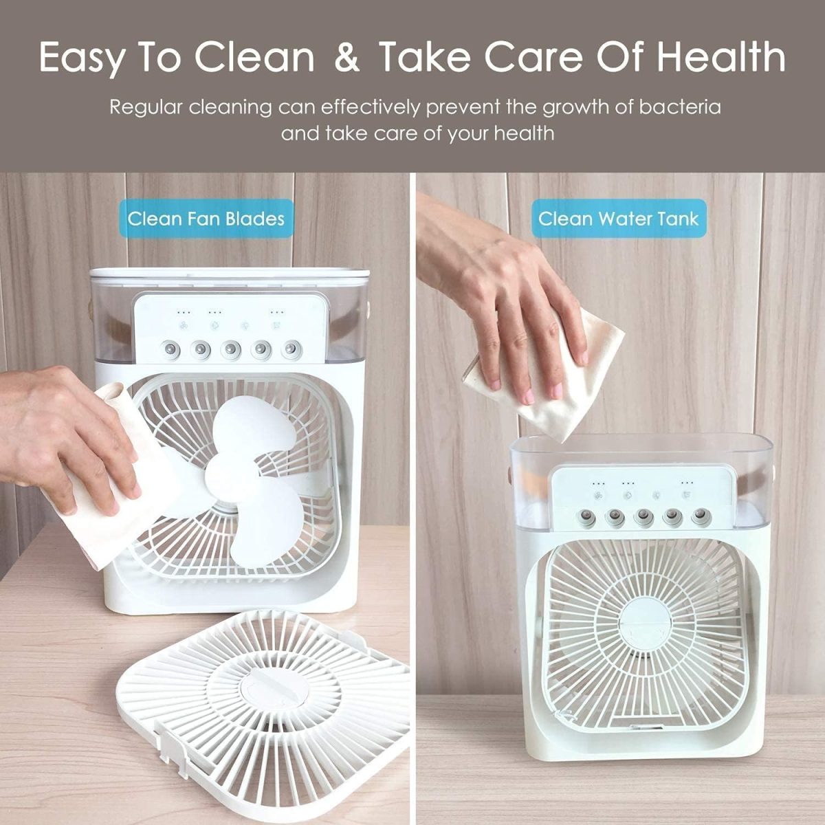 CTRL Portable-Ac-Mini-Cooler-Fan-for-Room-Cooling-Rechargeable-Fan-Portable-Ac-for-Home-Portable-Air-Conditioners-Water-Cooler-Mini-Ac-for-Room-Cooling-Mini-Humidifier-Purifier-Heavy-Flat-Squeeze - Image 6