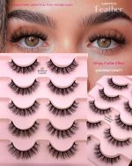 Bombay Vanity 3D Faux Mink Natural Eyelashes Pack of 5 False Eyelash, Eye Makeup Lash Posh 5 Pairs Lashes 10-16mm, pack of 5 Pair Artificial Eye Lashes (FEATHER lashes) - Image 5