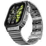 Fire-Boltt Maverick Smartwatch 51.308mm (2.02 inch) IPS Display, Luxury Stainless Steel Look, 320x385 Pixel Resolution, Bluetooth Calling, Voice Assistant (Black Silver)