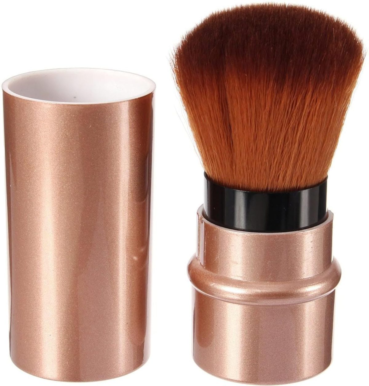 KIRA Cosmetic Brush With Retractable For Powder, Blush, Face Blender, Mineral Blending Buffing, Concealer And Makeup Brush Portable With Cover (256) (Pack OF 1)