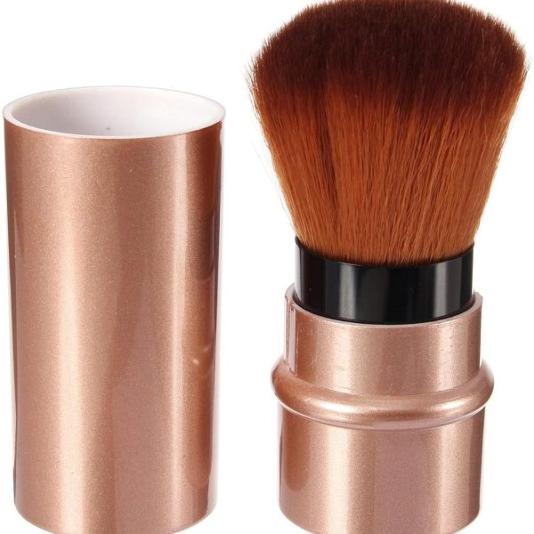 KIRA Cosmetic Brush With Retractable For Powder, Blush, Face Blender, Mineral Blending Buffing, Concealer And Makeup Brush Portable With Cover (256) (Pack OF 1)