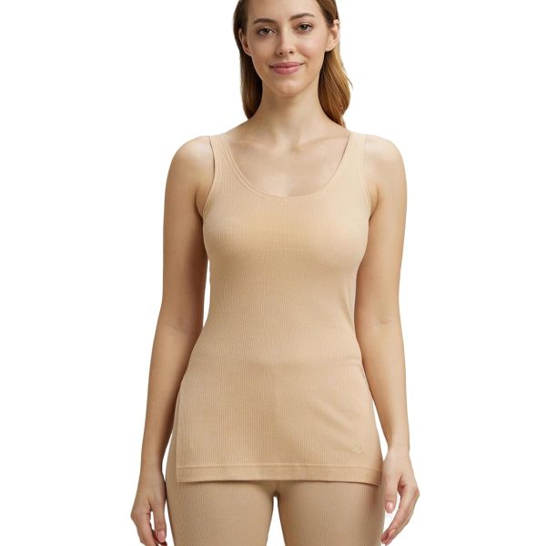 Jockey 2500 Women's Super Combed Cotton Rich Slim Fit Thermal Tank Top with Stay Warm Technology
