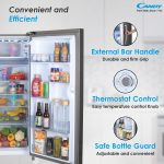 Candy 190 L Direct Cool Single Door 5 Star Energy Efficient Refrigerator with Toughened glass shelve - Image 5
