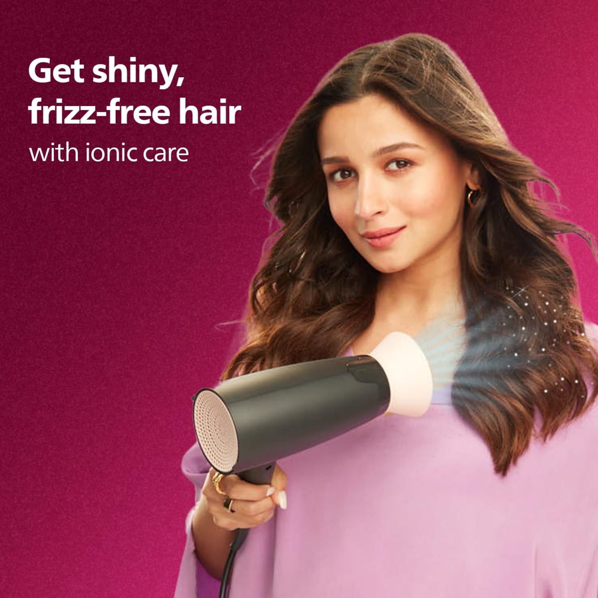 Philips Hair Dryer - Powerful drying with less heat I 6 Styling options for Salon like blowdryI 2100 WattsI for Minimised DamageI Styling attachment| Men and WomenI 2 Year Warranty BHD356/10, Black - Image 5