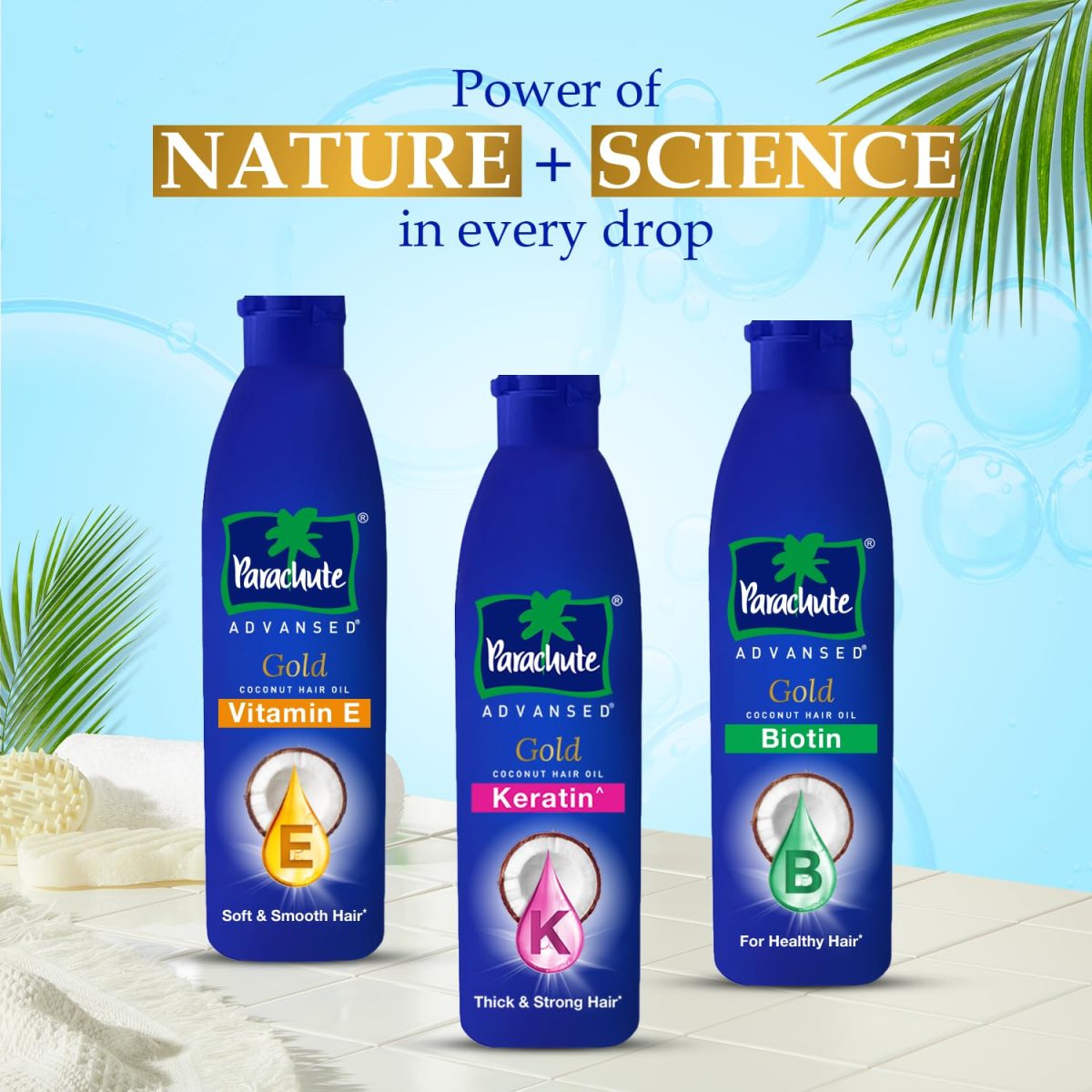 Parachute Advansed Gold Keratin Coconut Hair Oil | Thick & Smooth Hair| No Paraben or Silicone | 300ml - Image 7