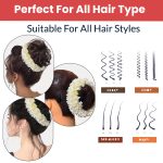 Temperia (2 Pcs) Scented Mogra Gajra Hair Accessories For Women & Girls - Hair Flower Bun Artificial Fake Gajra Scrunchies Rubber Band - Premium & Voluminous, White - Image 5