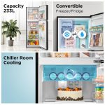 Midea 233 L 3 Star, Frost Free Convertible 9 in 1, Real Inverter Double Door Refrigerator (MDRT359FGI28, Jazz Black) - Image 5