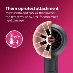 Philips Hair Dryer - Powerful drying with less heat I 6 Styling options for Salon like blowdryI 2100 WattsI for Minimised DamageI Styling attachment| Men and WomenI 2 Year Warranty BHD356/10, Black - Image 6