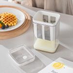 E-COSMOS Plastic Multipurpose Greek Yogurt & Curd Maker Hung Curd - 1100ml | Durable, BPA-Free | Easy Homemade Yogurt & Cheese (Yogurt Maker), 10L x 8W x 16H cm, Multi-Coloured - Image 2