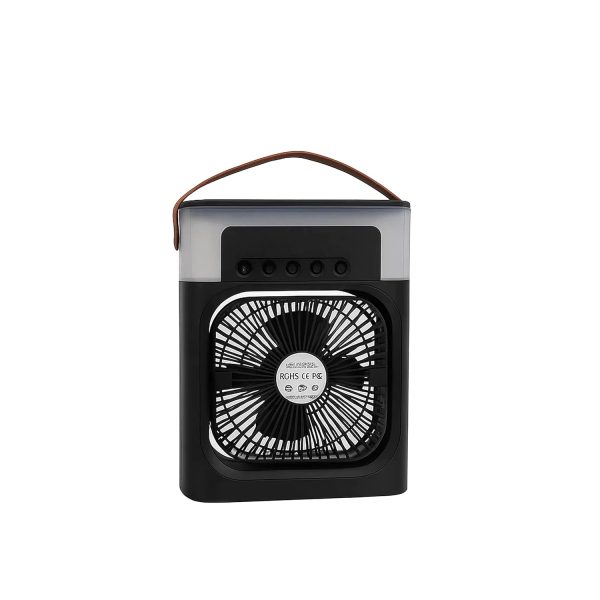 Casaquin Ac Mini Cooler Fan for Room Cooling, Portable USB, 3-Mode with LED Light, Humidity Control, Aroma Diffuser Function, 3 Spray Modes for Office,Home,Dorm,Travel (Single Mini Cooler)