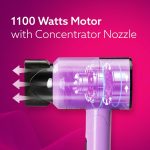 AGARO HD-1211 Hair Dryer 1100 Watts, 2 Heat Speed and Cool Mode, Foldable (Compact in Size), Purple - Image 3