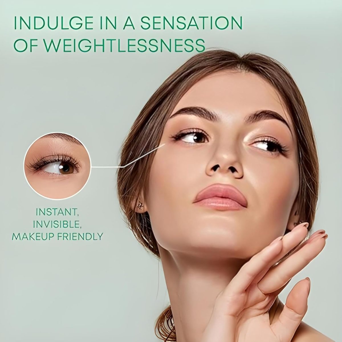 Trujve Invisible Eyelid Tape for Double Eyelid & Hooded Eyes, Waterproof Mesh Stickers with Fork Tool for Instant Lift, Makeup Eyelid Lifter Strips, Best for Droopy or Uneven Eyes (1) - Image 4