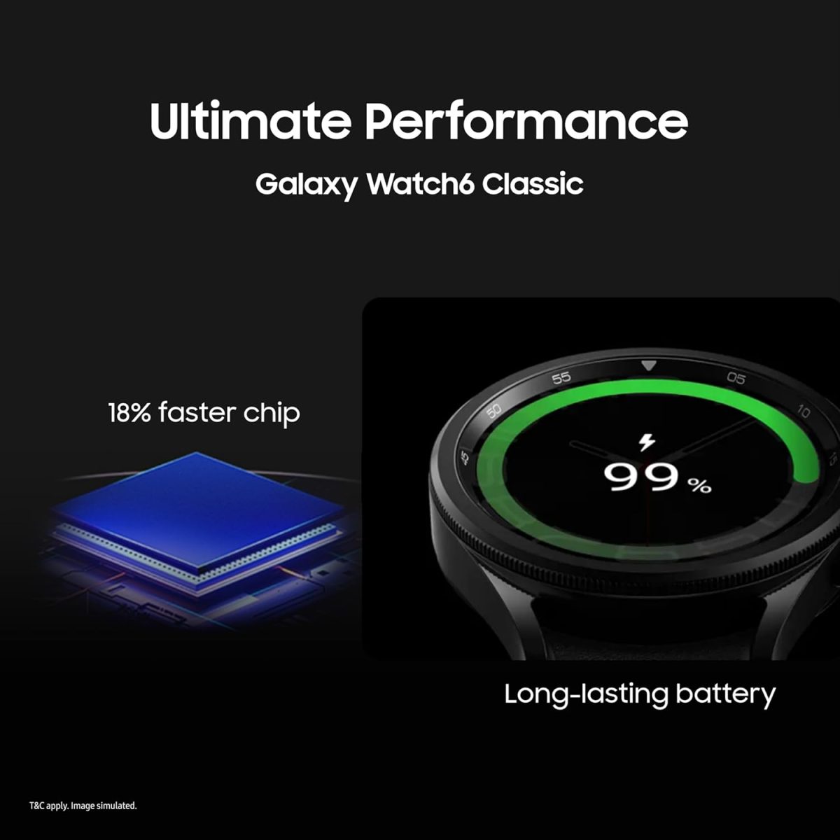 Samsung Galaxy Watch6 Classic LTE (43mm, Black, Compatible with Android only) | Introducing BP & ECG Features - Image 3