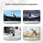 Portronics Clamp M3 Adjustable Car Mobile Phone Holder Stand for Dashboard & Windshield, 360° Rotational, Strong Suction Cup, Compatible with 4 to 6 inch Devices(Black) - Image 4