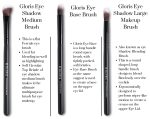 Doris Brown Eye Shadow Medium, Eye Shadow Large & Eye Base Brush Complete Eye Makeup Brush Set (Lmb) - Image 2