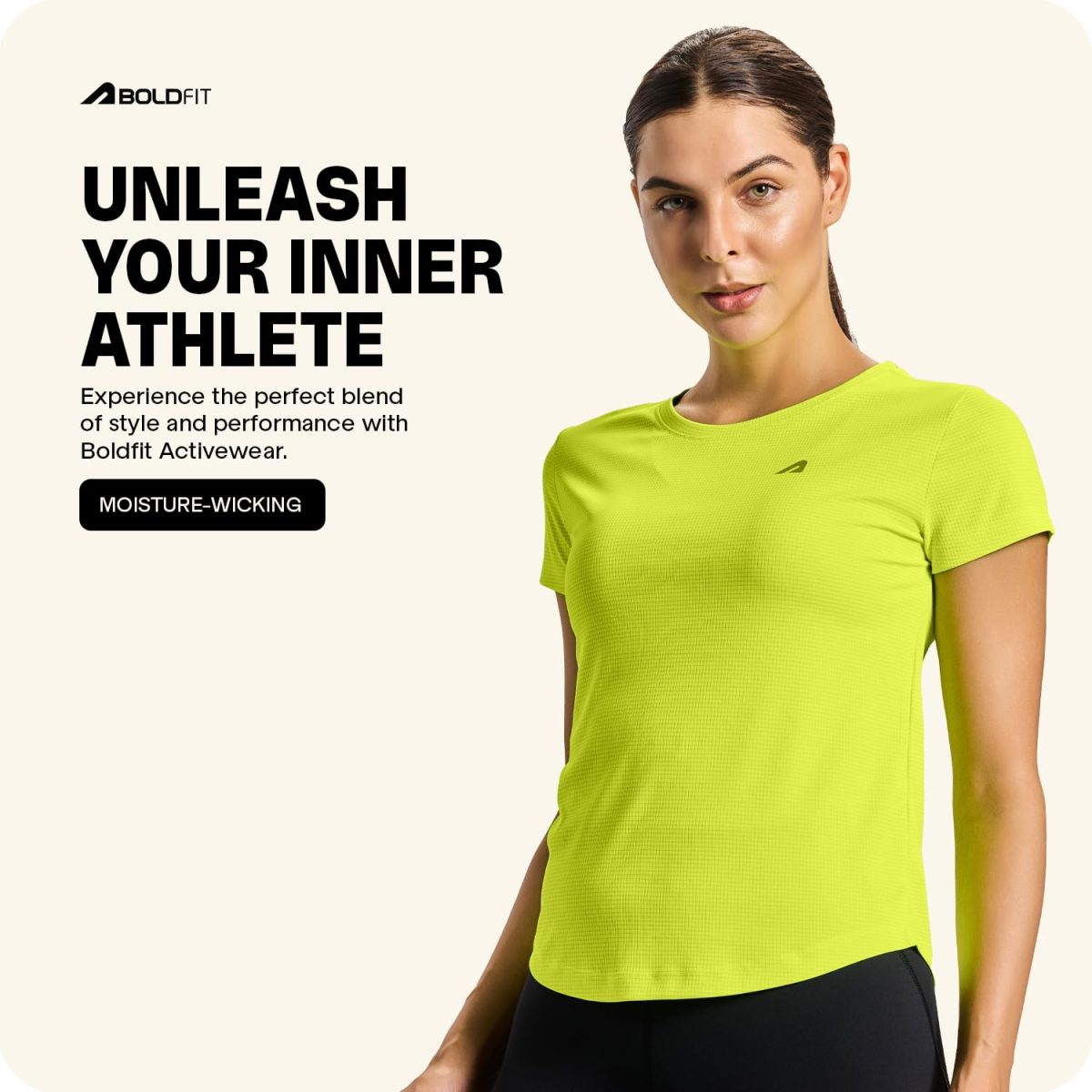 Boldfit Women Polyester Regular – Quick Dry Sports & Workout T-Shirt | Activewear for Running, Casual & Gym Use - Image 2