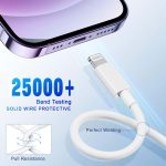 Kratos Type C to Lightning cable for iphone 20W Fast Charging, designed for iphone cable with 480Mbps Data Sync compatible with iPhone 14 Series, 13 Series,12 Series,11 Series,9 Series, 8 & 7 Series - Image 5