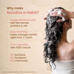 Nat Habit Hibiscus Navdha Shampoo & Conditioner Combo with Reetha, Amla & Castor for Women & Men Dry & Frizzy Hair | Hair Growth & Hair Fall, 72 Hr Frizz Control, Long & Shiny Hair | Sulphate-Free - Image 6