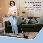 AGARO Regal Plus Upright Vacuum Cleaner, 2-in-1, Handheld & Stick, Dry Vacuuming, for Home Use, 800 Watts, 6.5 kPa Suction Power, Bagless, Black - Image 2