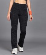Rock Paper Scissors Premium Flare Gym Pants High-Waisted, Sweat-Wicking, Athletic Fit Wide Leg Gym Tights for Working Out, Pilates,Yoga, Fitness & Training - Image 2