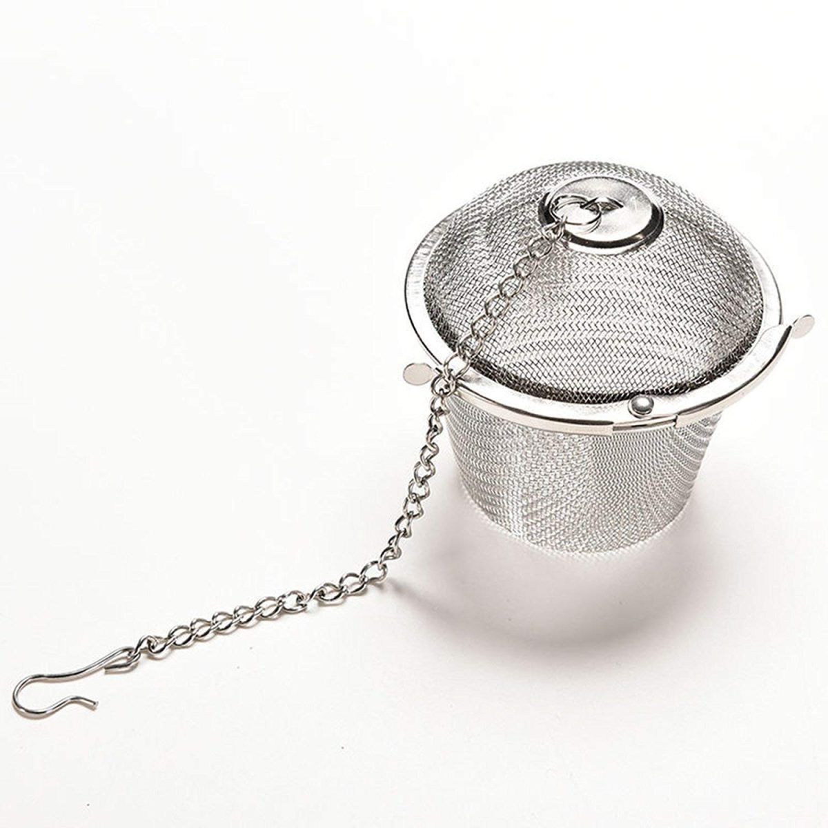 Decorcrafts Stainless Steel Teapot Green Tea Fliter Coffee Mesh Ball Infuser (Basket Shaped) - Image 3