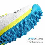 DSC Jaffa 22 Cricket Shoes for Men and Boys UK-10 White/Lime-Yellow - Image 5