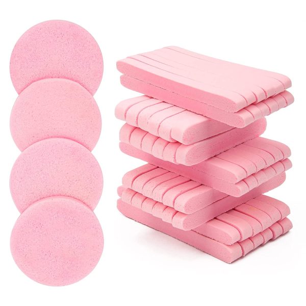 12-Count Facial Sponges Natural Face Sponges for Cleansing Professional Compressed Facial Sponges for Face Cleansing Used for Exfoliating and Makeup Removal
